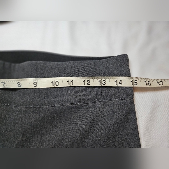 I.N. Studio Petite Womens Gray Pull On Faux Pocket Straight Leg Pants Size PM - Picture 6 of 10